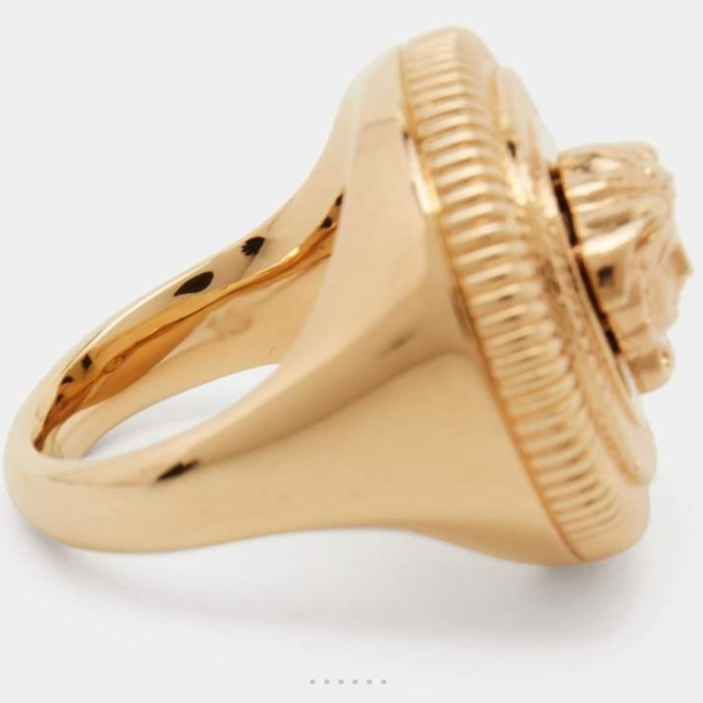 Versace Gold Medusa Unisex Ring - Picture 6 of 11